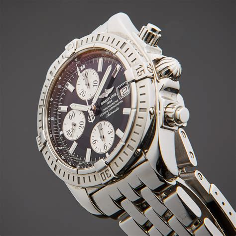 breitling automatic chronograph red dial|Breitling chronomat automatic pre owned.